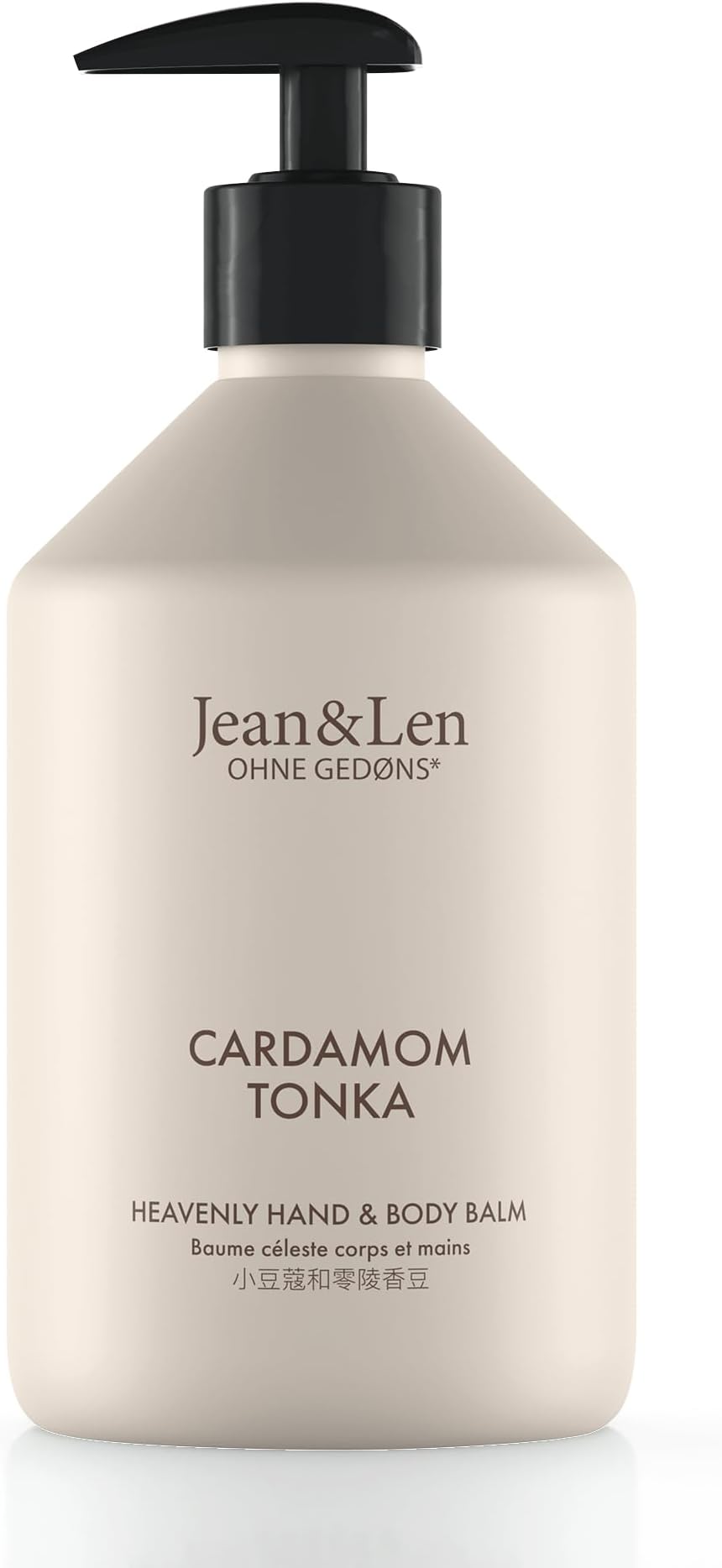 Jean & LenHeavenly Hand & Body Balm Cardamom & Tonka, for a fragrant care experience, with organic argan oil and shea butter, minimalistic bottle, without parabens & silicones, 16.91 Fl. Oz.