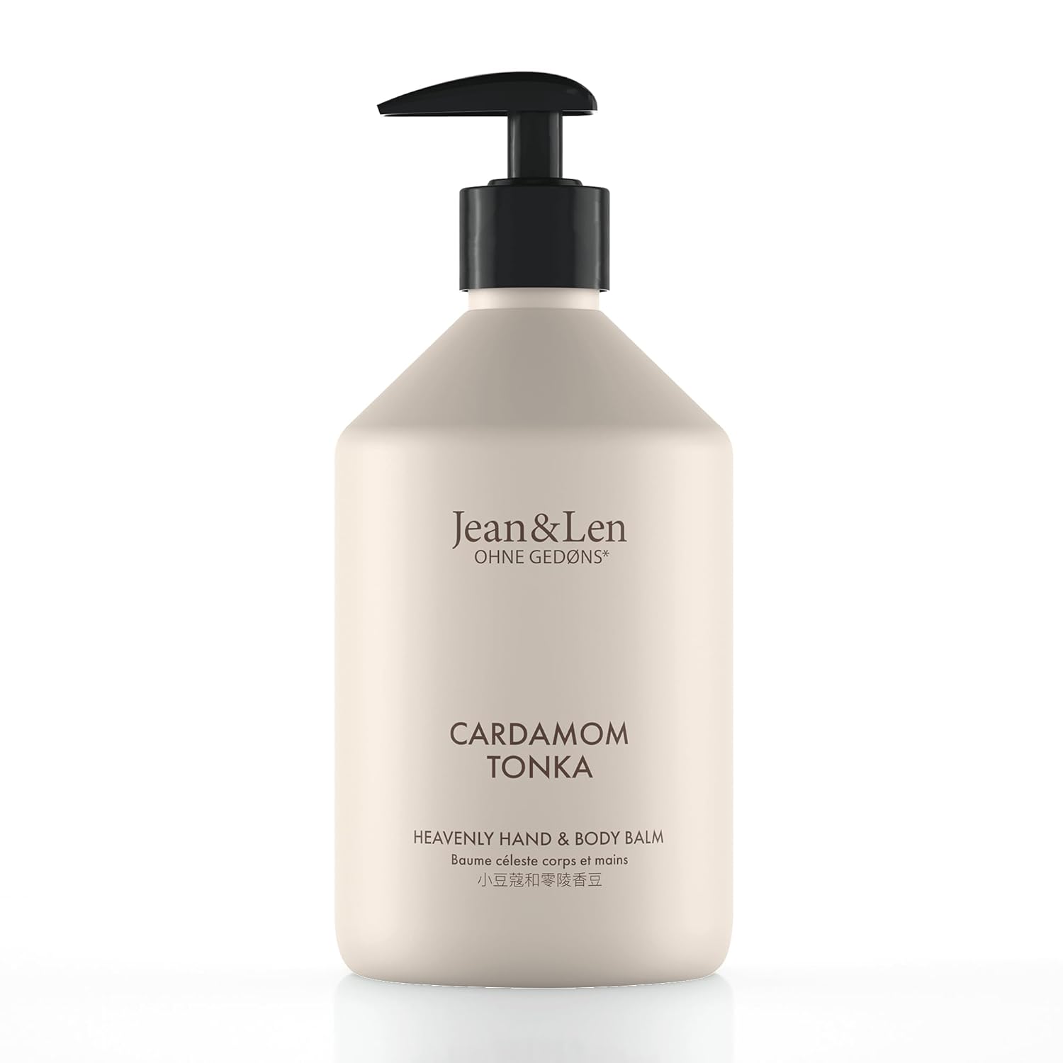 Jean & Len Heavenly Hand & Body Balm Cardamom & Tonka, for a fragrant care experience, with organic argan oil and shea butter, minimalistic bottle, without parabens & silicones, 16.91 Fl. Oz.