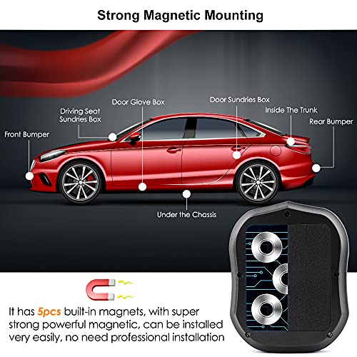 Traqueur GPS Voiture 4G Aimant Antivol avec APP sans Abonnement Suivi en Temps Réel Multiples Alarmes Traceur GPS… - Image 4