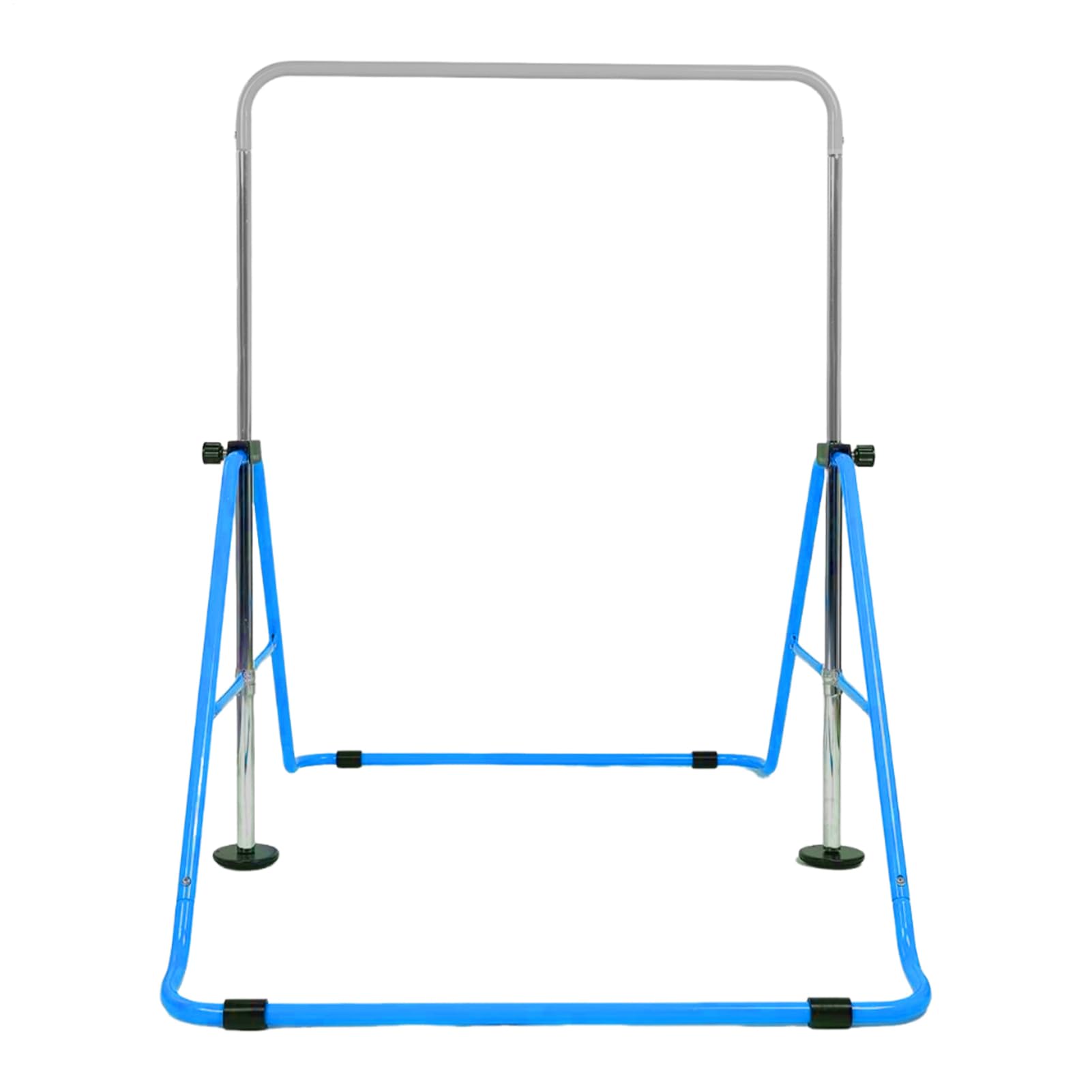 Generisch Barra da ginnastica orizzontale per bambini | Attrezzature pieghevoli con altezza regolabile | Struttura espandibile, supporto di allungamento, costruzione stabile | casa, giardino, ragazza