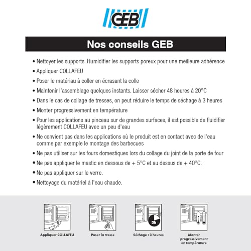 Geb - Collafeu - colle produits réfractaires 310 ml
