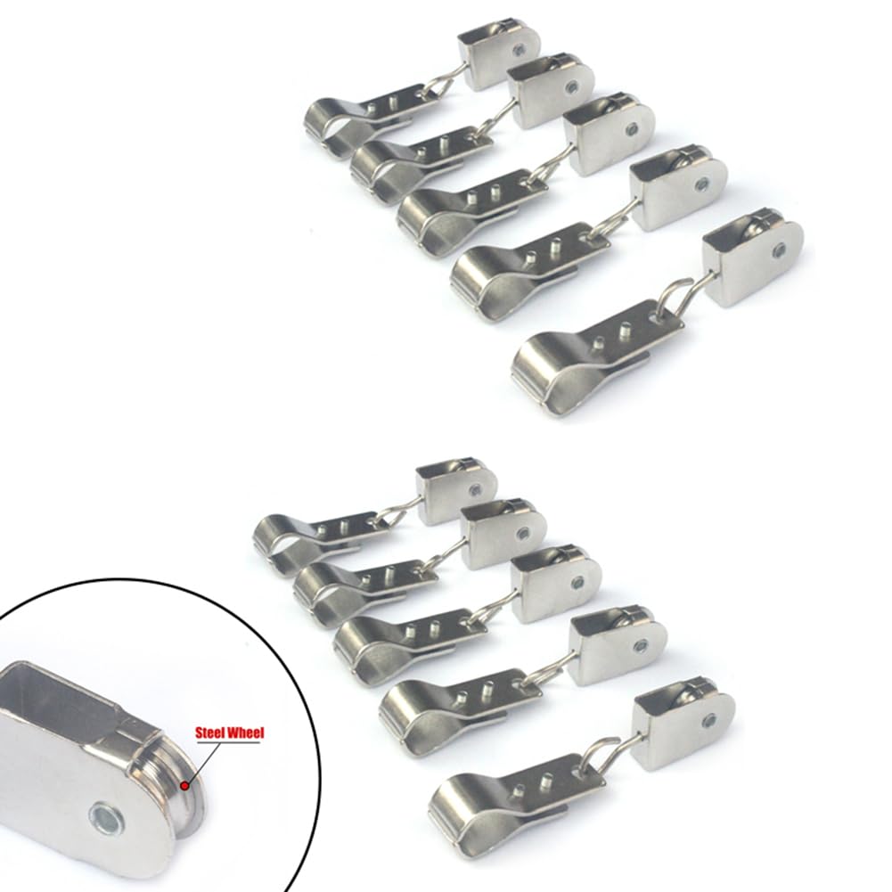 Sonnensegel-Hardware-Kit, 304 Edelstahl-Kabelrolle und Klemmen, für rechteckige, dreieckige und quadratische Sonnensegel, Installation