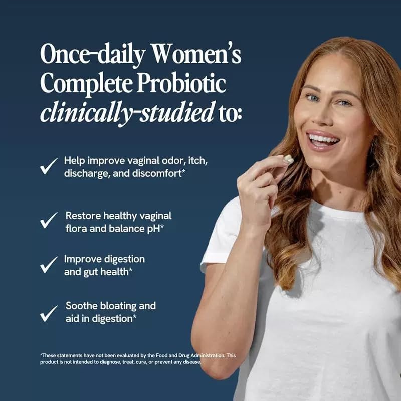 Probióticos vaginales para mujeres, soporte para el olor y la picazón, salud urinaria e intestinal, equilibrio del pH, para el bienestar femenino