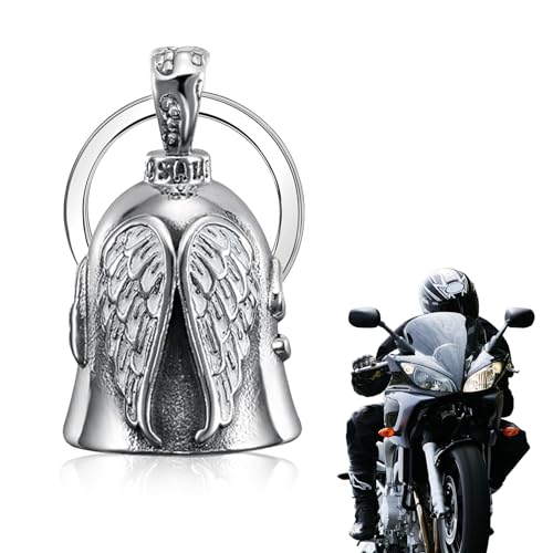 Lithyc Llavero Moto - Campana Guardian Moto - Moto Campana Guardiana - Adecuado Para Motocicletas Y Bicicletas,Estilo Punk,Tono de Llamada NíTido,Liviano Y PortáTil,La Campana Puede Traer Buena Suerte