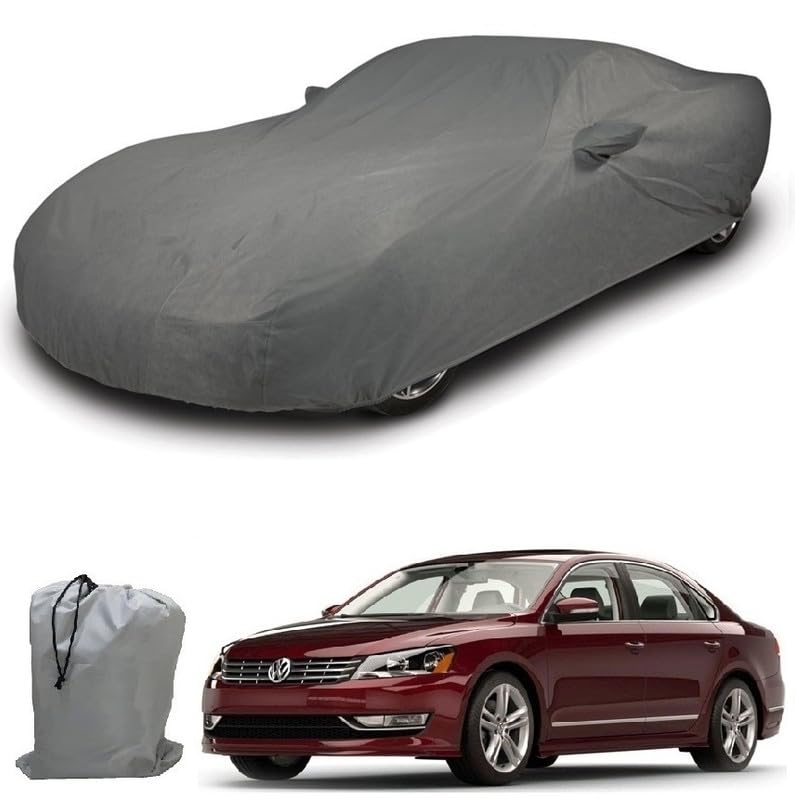 Image of ARCUATE Triple Layer Custom fit Car Body Cover for Volkswagen Passat |Top Layer Dustrproof | Middle Layer Waterproof | Bottom Layer Scratch Protection | Outdoor Indoor Fabric