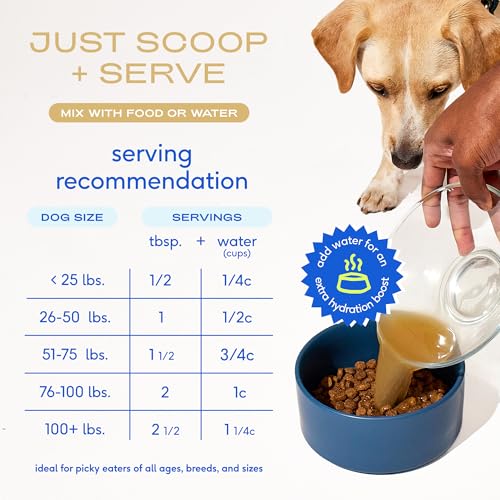 Native Pet Bone Broth for Dogs and Cats - Chicken Bone Broth Powder Dog Food Toppers for Picky Eaters - Provides Extra Nutrition for Joint Strength, Immune Support & Heart Health - 48 Scoops - Image 7