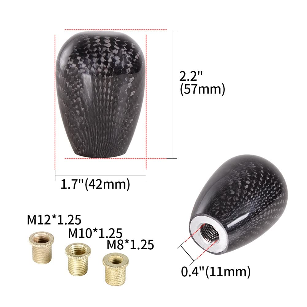 Akozon Schaltknauf Schädel Design | Universal 8-12mm Für Auto Getriebe