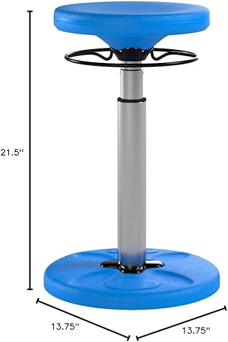 Miniatura 66 de Kore - Silla de altura ajustable, asiento activo para niños, adolescentes: Mejor que una pelota de equilibrio, asientos flexibles para aula. Negro