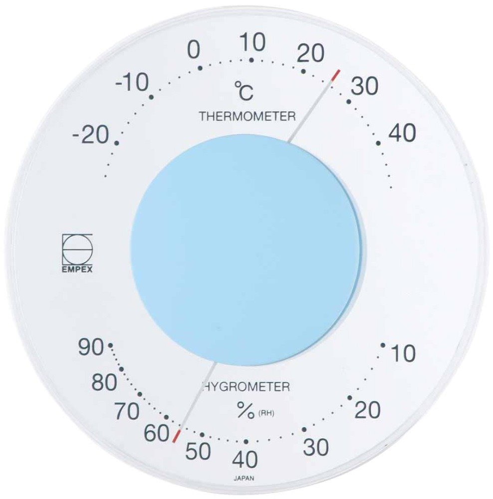 Amazon.co.jp: エンペックス気象計 温度湿度計 セレナ 置き掛け兼用