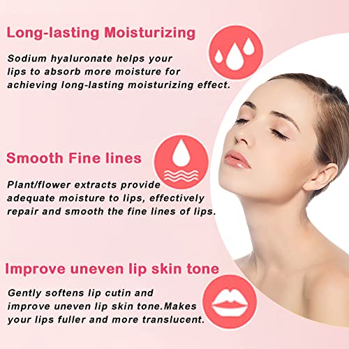 Permotary 30 Pieces Pink Gel Collagen Lip Mask Crystal Lip Pads for Moisturizing, Anti-Wrinkle, Anti-Aging, Firms & Hydrates Lips - Image 4