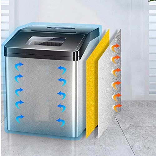 Yanglou IJsblokjesmachine, draagbare ijsmachine voor werkblad, maakt 24 uur ijs in 24 uur, 6 kg opslagijs volume met mengplaatsen, perfect voor feestjes, gemengde dranken, medewerkers SCO - Image 5