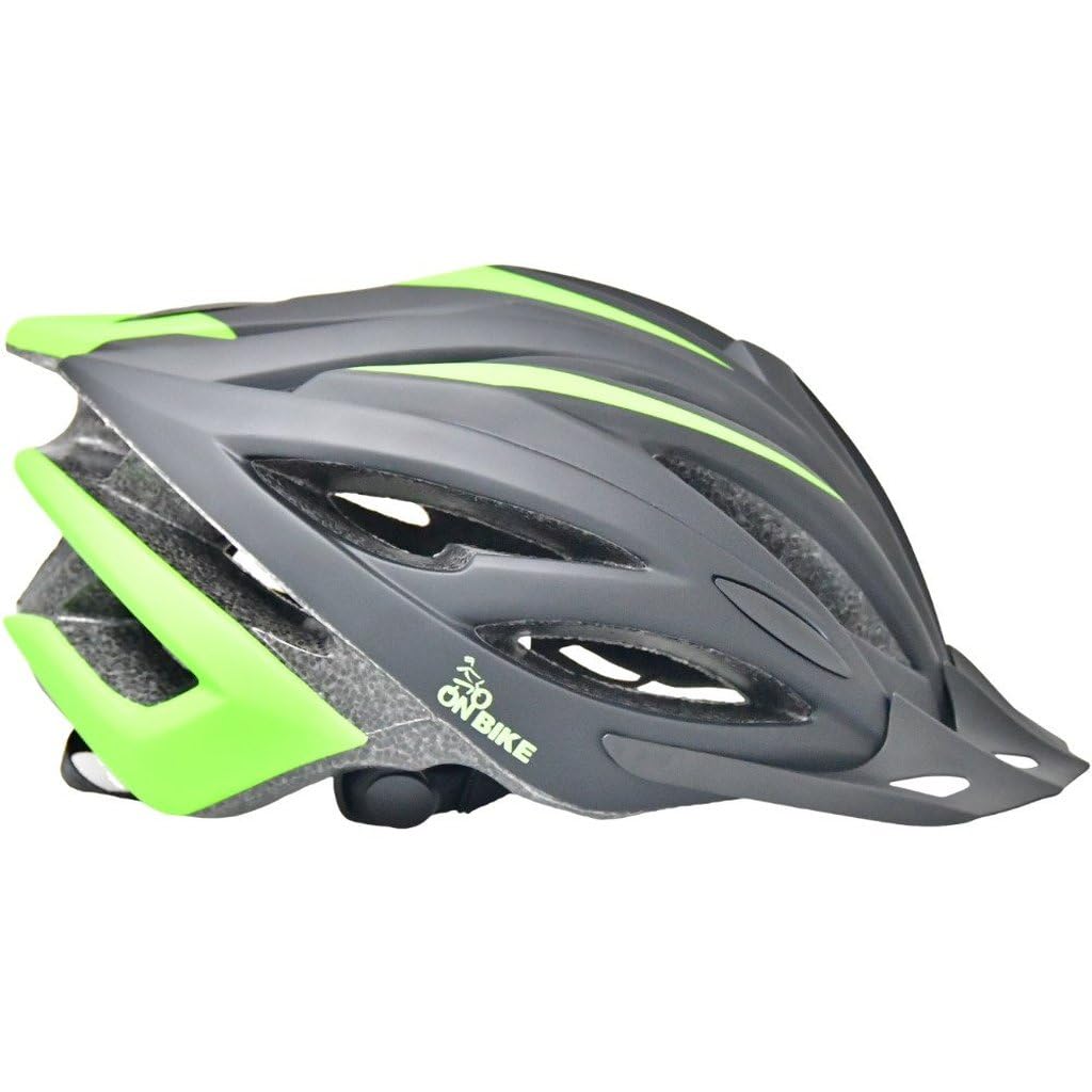 Kask ON BIKE M Energy Rozmiar M 55-59 cm Kask MTB i szosowy - 240 g Lekki z daszkiem, systemem regulacji koła i 21 otworami wentylacyjnymi