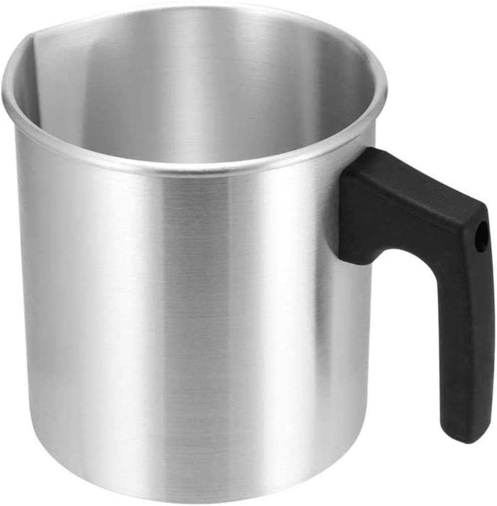 Candle Making Pouring Pot, Candle Melting Pot, 1.2L Heat-Resisting Handle Wax Melting Pot, Non-drip Design and Heat-Resistant Handle, Double Boiler Wax Melting Pot for DIY Candle Soap (1.2L)