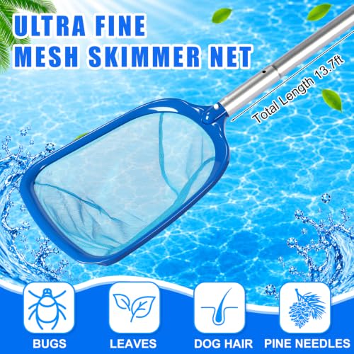 Innconee 4 Pcs Pool Vacuum Kits, Hose Pole, Vacuum Head with Skimmer by Innconee - Image 3