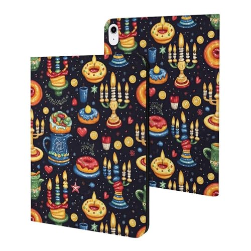 Housse iPad 11 pouces 2025 etui fin et leger avec support de visionnage motif festival