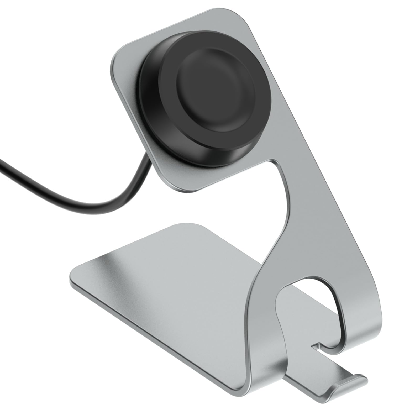 LOKEKE Compatible with Huawei Watch GT 4 46mm USB Charger Dock, Replacement USB Charger Charging Cable Dock with Desktop Stand Holder Compatible with Huawei Watch GT 4 / Watch 4/4 Pro(Grey)