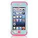 Urberry Ipod Touch 6 Case, Hybrid 3 Layer Rugged Hard Cover, Ipod Touch 5 Case, Cute Elephant Case for Touch 5/6 with a Free Stylus