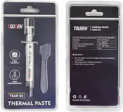 Pasta térmica premium TSAD-66 – Resistência térmica ultrabaixa para CPUs, GPUs e eletrônicos de alto desempenho
