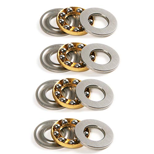 CHEERBRIGHT F10-18M - Rodamientos en miniatura (acero, 10 x 18 x 5,5 mm, 4 unidades)