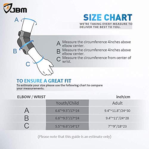 JBM Kids & Adults Knee Pads Elbow Pads Wrist Guards 3 In 1 Protective Gear Set for Multi Sports Skateboarding Inline… - Image 7