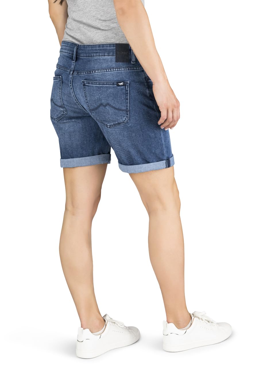 MUSTANG Damen Shorts Bermuda Kurze Jeans Hose Regular Jeansshorts Hotpants | Basic Denim Stretch Baumwolle Blau 25 26 27 28 29 30 31 32 33 34