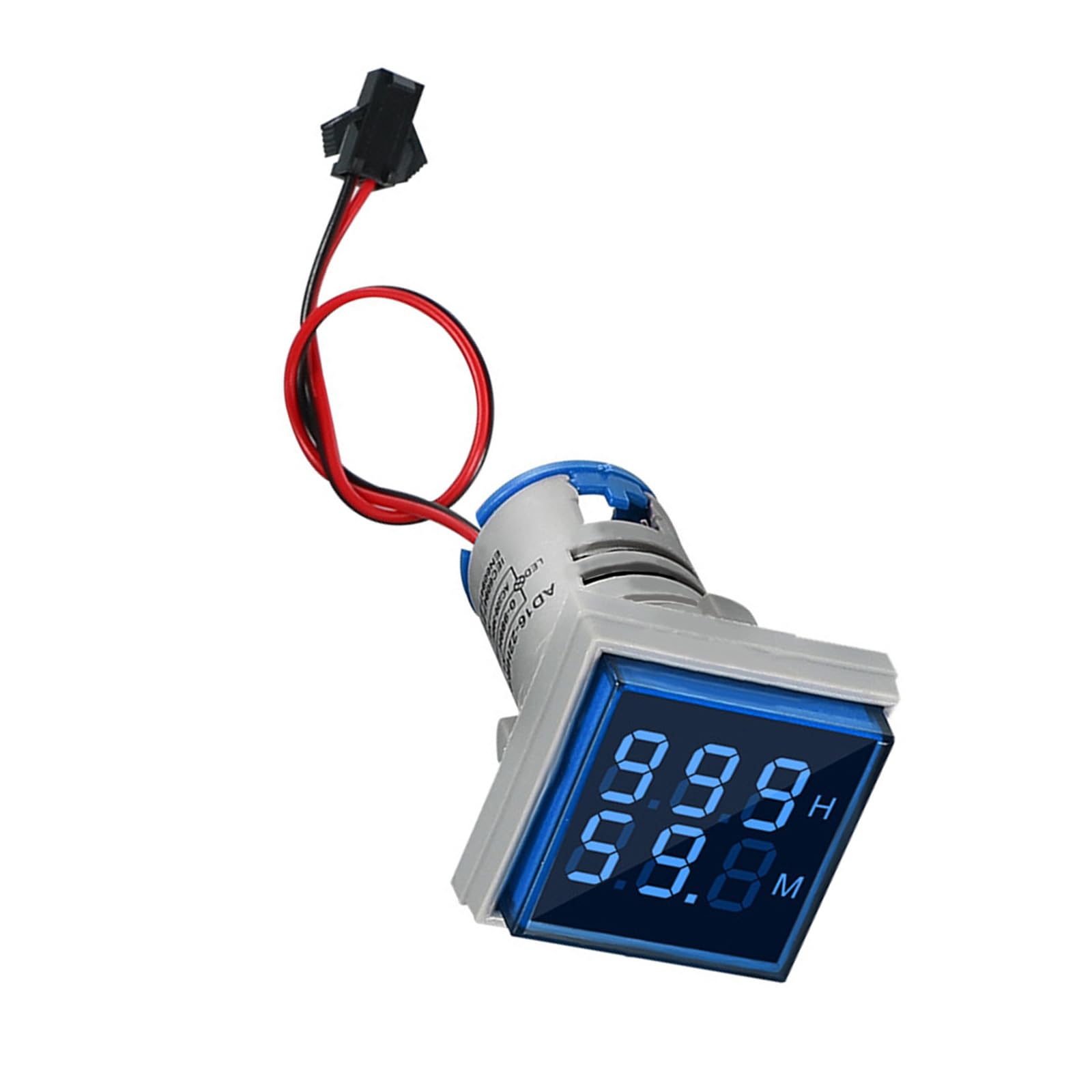 Buxuaaaa Blue Efficient Double Display Hour Meter With Robusts Designs & High Visibilities Flame Retardant For Industrial Application Ventilated Designs Timer