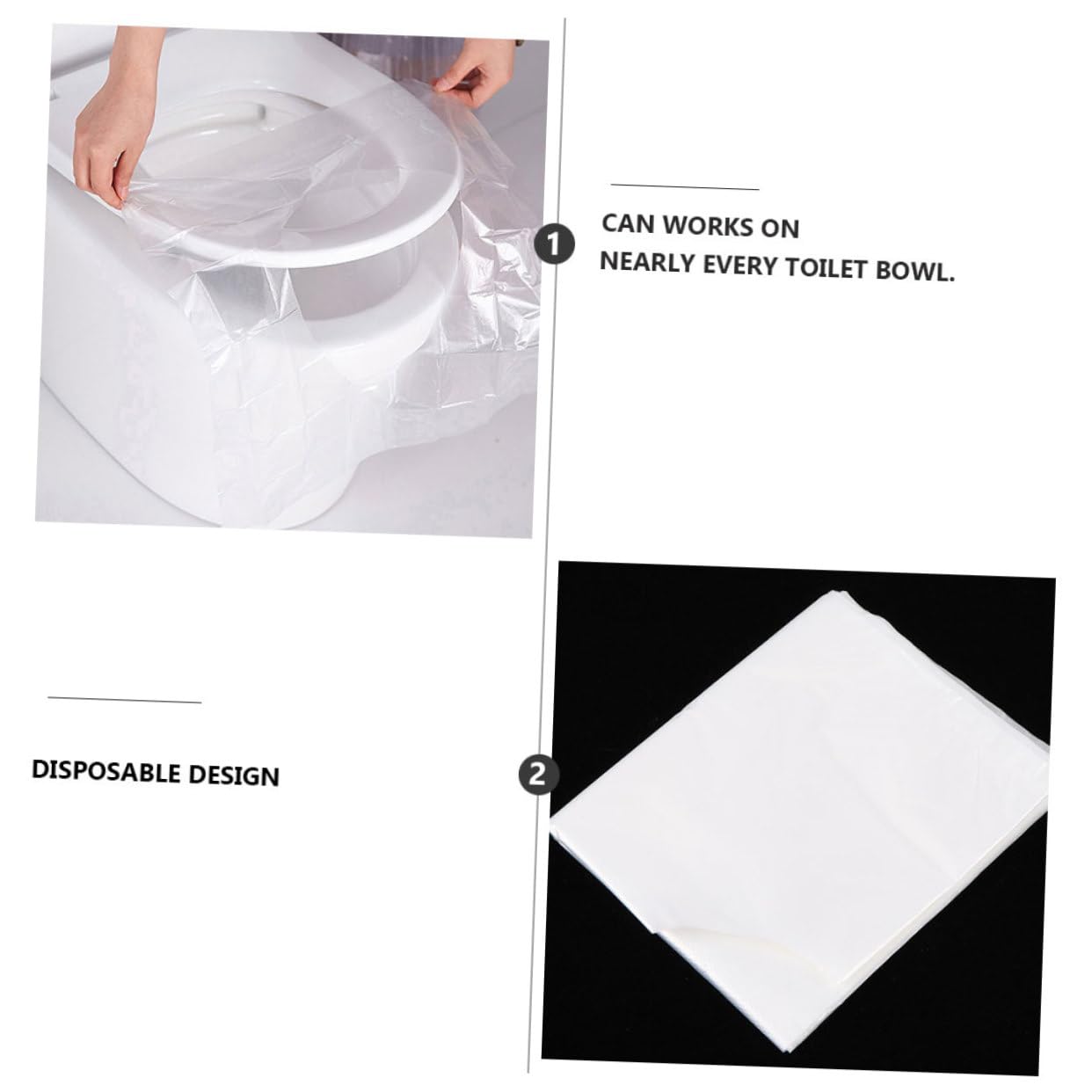 FELTECHELECTR 30 Packs Green Toilet Seat Cover Disposable Travel Toilet Seat Portable for Hotel