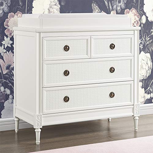 Delta Children Madeline 4 Drawer Dresser With Changing Top, Binaca White #TOP1