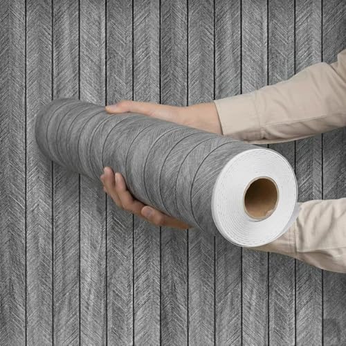 ANBILILA 3D Tapete Wandpaneele Selbstklebend, 40X300CM Wandpaneele Holzoptik Holz Selbstklebend DIY Wandtapete Geeignet für Küche Bad Wohnzimmer Schlafzimmer