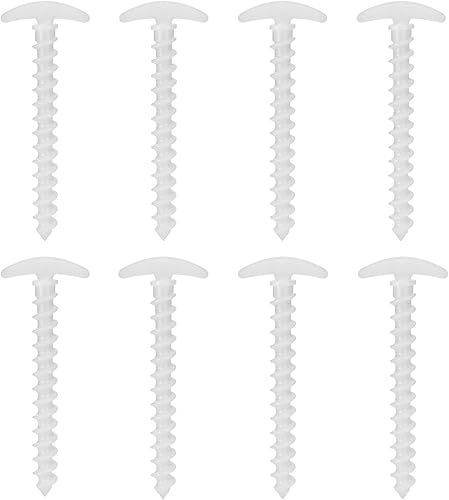 Estacas para tienda de campaña, paquete de 8 anclajes de tierra, estacas de tierra en espiral en forma de cuerno, estacas de camping autoluminosas,