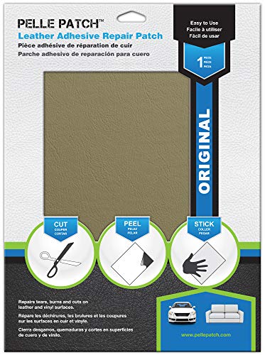 Pelle Patch - Leather & Vinyl Adhesive Repair Patch - 25 Colors Available - Original 11x16 - Beige-Yellow