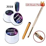 CLAVUZ Soak Off Chameleon Color Changing Gel Polish UV LED Nail Polish+Nail Art Brush Nail Art Manicure Pedicure Tool Kit 5ml