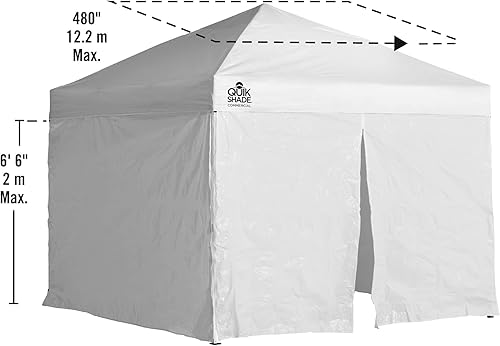 Miniatura 4 de Quick Shade set de paredes para toldo instantáneo de 10 x 10 pies con entrada con cremallera