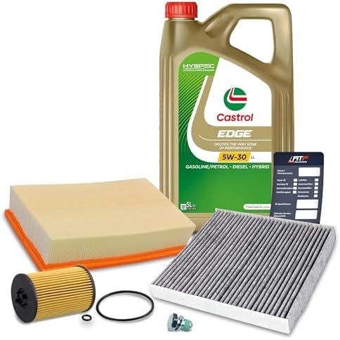 BESTPRICE Inspektionspaket Filterset - Ölfilter, Luftfilter, Innenraumfilter + Motoröl 5W-30