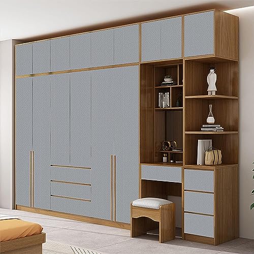 Image of ELTON Textured Solid Color Plain Wallpaper Self Adhesive Waterproof Embossed Wallpaper for Wall Livingroom Bedroom Furniture Table top, Kitcken Almirah & Doors (Light Grey, 50 Sq Feet)