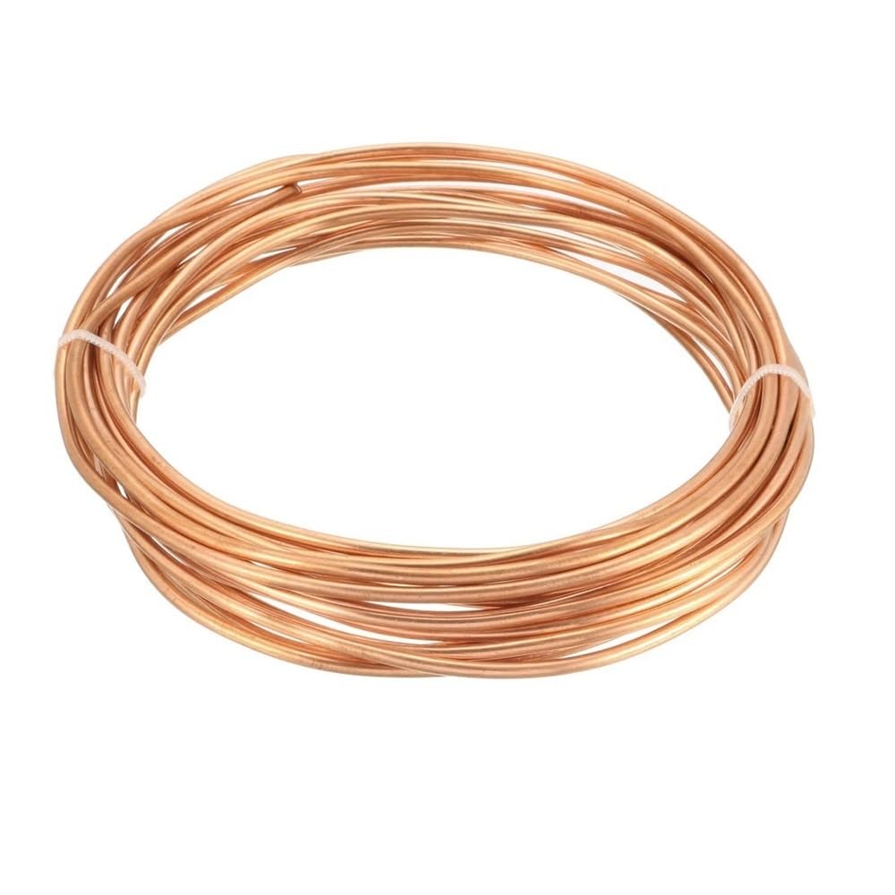 1pc 5m/16Ft Refrigeration Capillary Pipe Tubing Copper Tubing Coil Tube 1.6mm 2mm 2.2mm 2.5mm 3mm 3.5mm 4mm 5mm OD(2mm OD x 1mm ID)