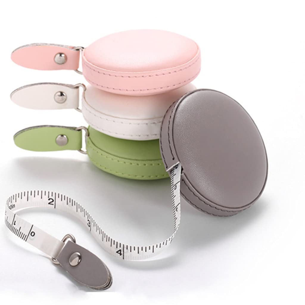 Solid Color Tape Measure Portable 1.5m Retractable Ruler Cm Inch, Multifunctional Small