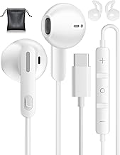 Ecouteurs USB C pour i Phone 15 16 Pro Max,Stéréo Écouteurs USB C Intra Ecouteurs Filaire USBC et Micro pour Samsung Galaxy S25 S24 S23 Ultra S22 A54 A56 A16 A55 A35 5G Xiaomi 14 Pixel 8 iPad Pro