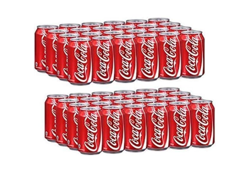 48 x Coke Cans 330ml, 2x24 Pack (48 x 330ml, Original) (48 x 330 ML)