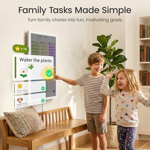 Image of Dragon Touch 24 inch Digital Calendar Chore Chart - Interactive Touchscreen, Smart Family Planner, Hearth Display Desk Digital Calendar Best Gifts for Christmas, Wedding, Mom