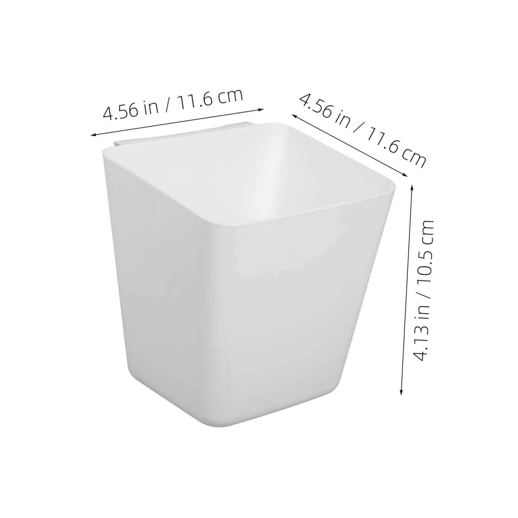 SOESFOUFU 6Pcs Plastic Hanging Storage Bins Compact Wall Containers for Rolling Carts Trolleys and Shelves Versatile Storage for Beauty Supplies and Small Items