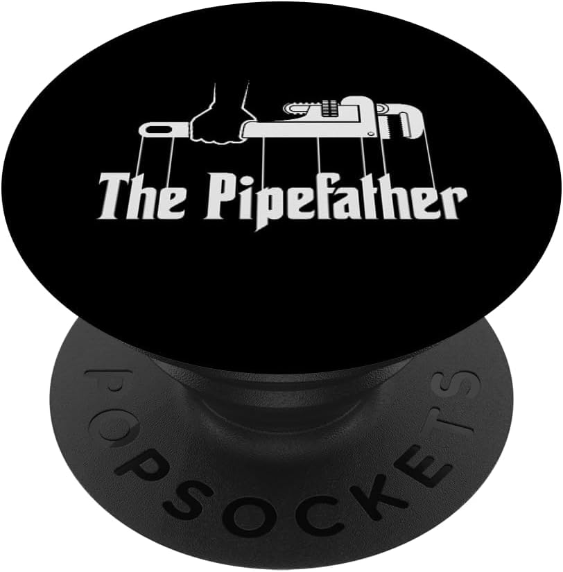 The Pipefather - Funny plumber plumbing PopSockets Adhesive PopGrip