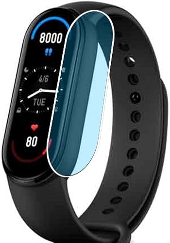 Paquete de 3 protectores de pantalla anti luz azul, compatible con Xiaomi Mi Band 6 TPU Guard (no protectores de vidrio templado)