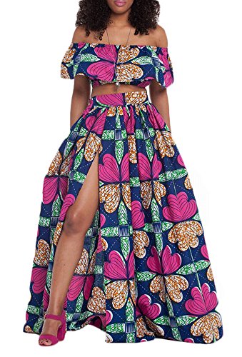 african two piece dress