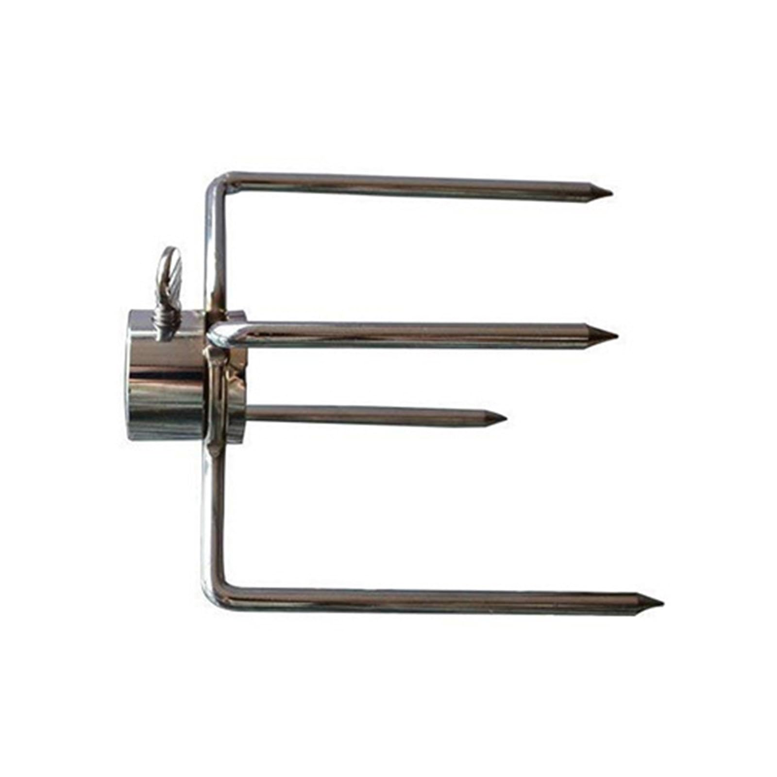 Juego de 4 tenedores de asador de acero inoxidable, tenedores de carne, adecuados para barbacoas en casa, picnics y banquetes de hotel