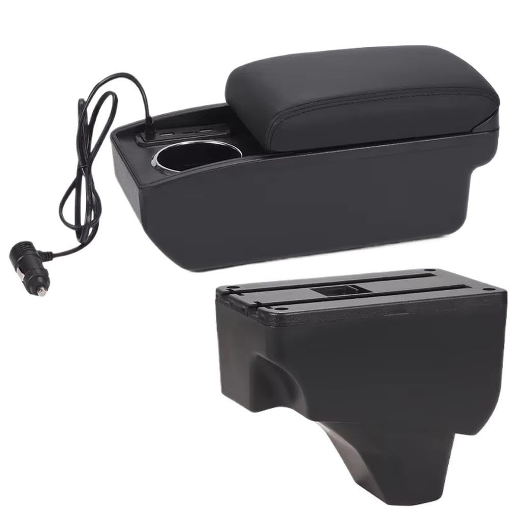 FSOZDBBPL For Peugeot 208 For Peugeot 2008 2019-2024 Car Armrest Box Storage Box Retrofit Parts Interior Parts(A2 Fast charging)