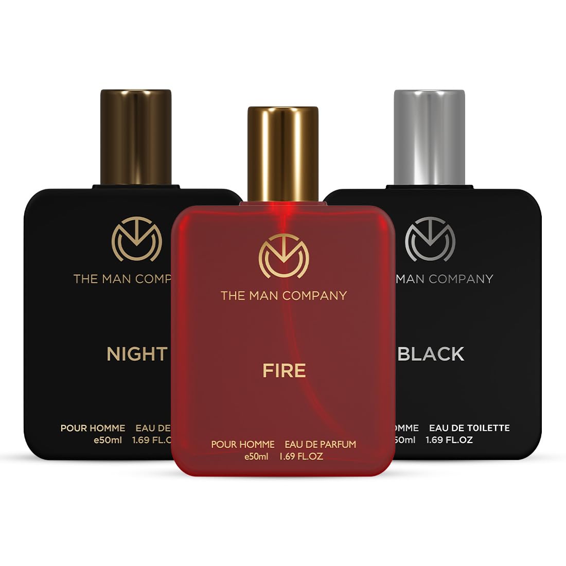 The Man Company Night, Fire and Black Perfume for Men - 50ml, Set of 3 Fragrances | Premium Luxury Long-Lasting Fragrance Spray | Gift for Him-picture-37