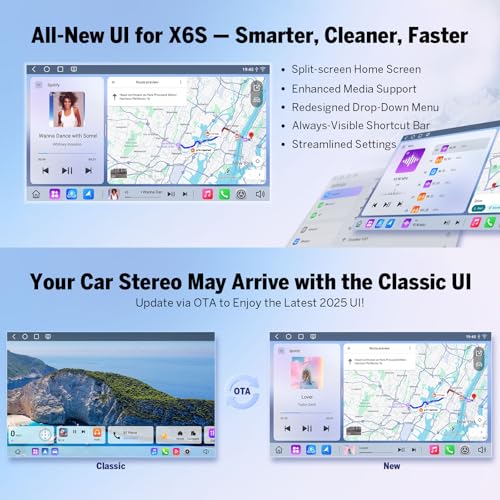 Eonon GMX6S 8" QLED Car Stereo for Chevy/GMC/Buick, 6+64GB, Wireless CarPlay & Android Auto, 4G LTE, WiFi 6, DSP Audio, 1080P Backup Camera, Bluetooth,Steering Control(GMA12S Upgrade)