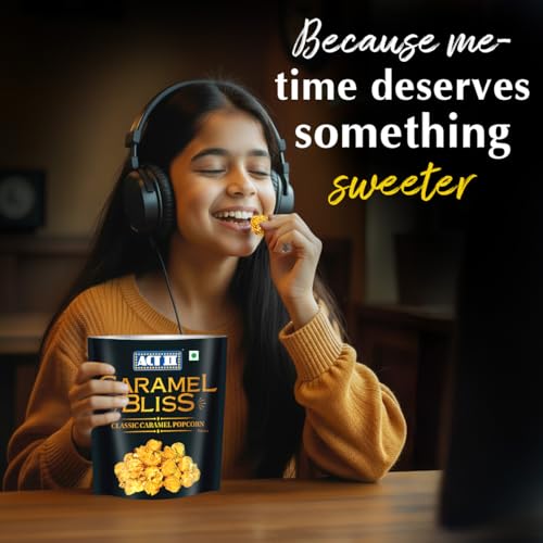 Image of ACT II Popcorn Caramel Bliss, Ready to Eat Caramel Popcorn, 74g