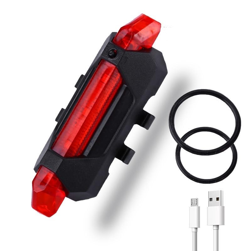 Bicycle Headlight USB Rechargeable Night Riding Tail Super Bright Light Warning Light Outdoor Cycling kit Mountain Bike Front and Rear Lights